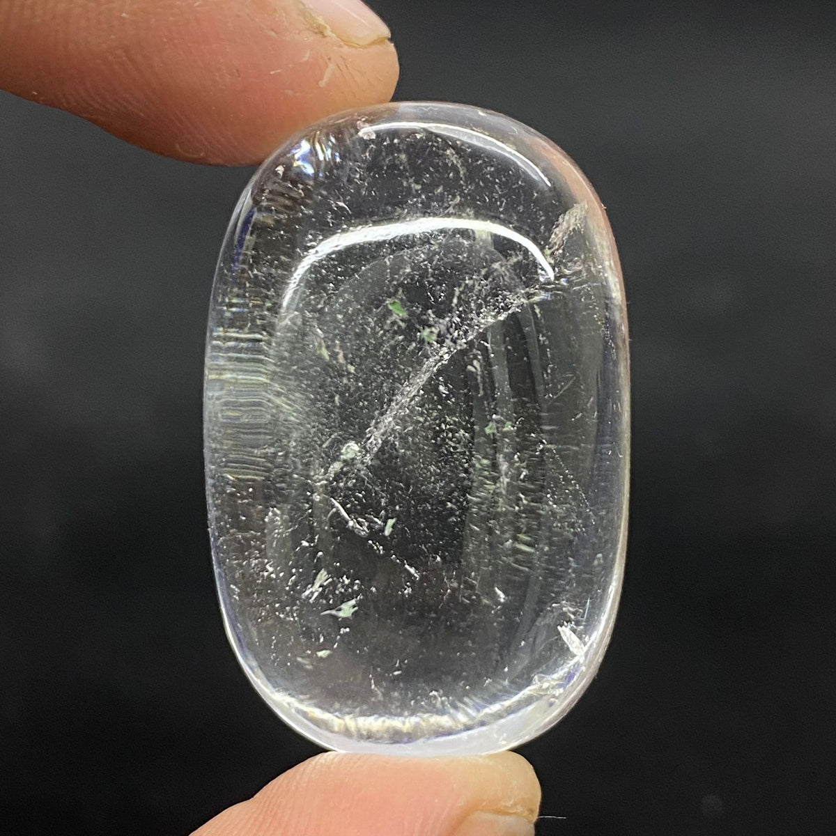 Natural Clear Quartz Polished Cabochon 80 Carats – Handmade from Pakistan