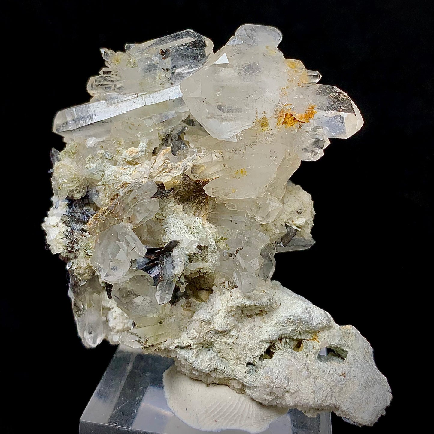 Brookite, Rare Mineral, Quartz, 320 Carats, 64 Grams, Pakistan Mineral, , Polymorph, Collector Specimen, Miniature Specimen, Tabular Crystal, Brookite on Quartz, High Luster