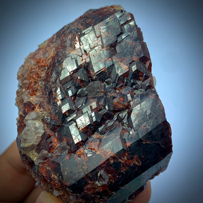 Rhodolite Garnet, Garnet Cluster, 1077 Carat, Quartz Matrix, January Birthstone, Collector Grade, Raw Garnet, Red Crystal, Raspberry Garnet, Birthstone Gift