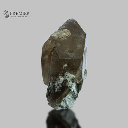Smoky Quartz Terminated Crystal with Muscovite Mica – Pakistan
