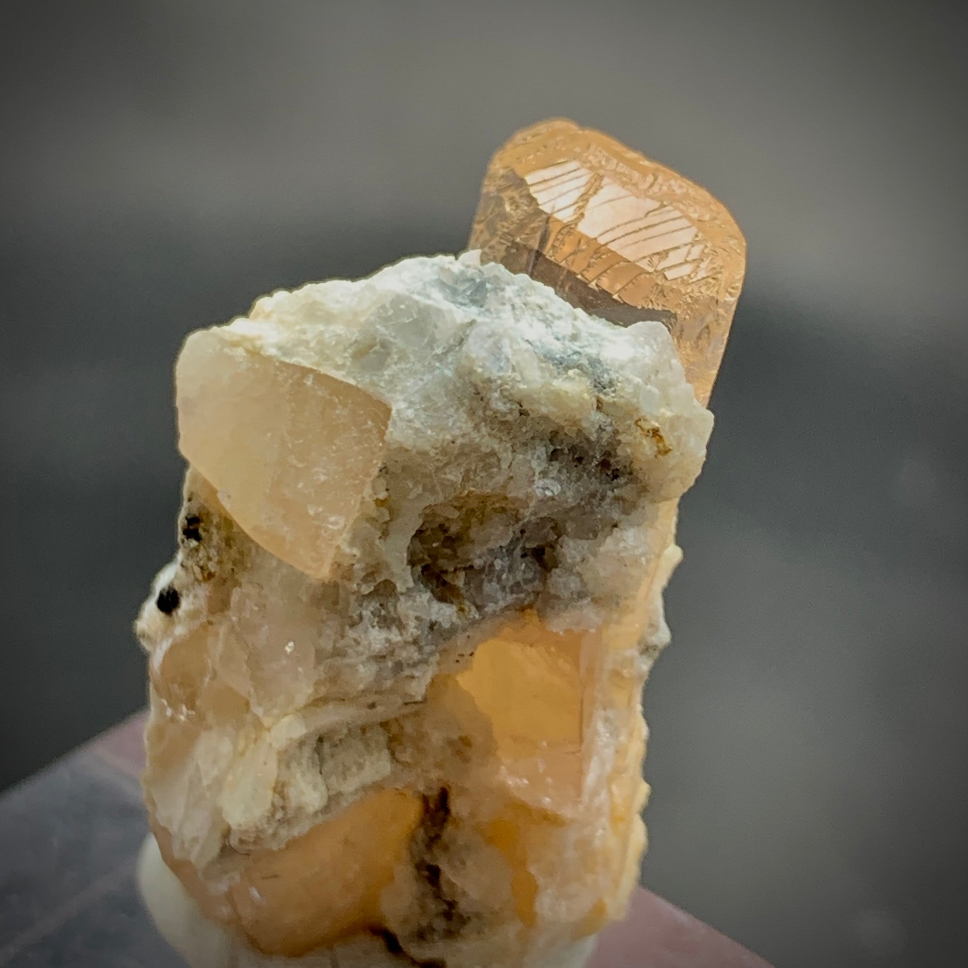 Imperial Topaz, Katlang Topaz, 88 Carat, Topaz Crystal, Pink Topaz, Rare Mineral, Pakistan Mineral, Matrix Specimen, Collector Grade, Solar Plexus, Crown Chakra, Investment Stone, Crystal Dimensions