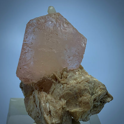 Morganite Crystal, Etched Morganite, Beryl Crystal, Muscovite Matrix, Calcite on Morganite, Pink Beryl, Rare Mineral, Collector Specimen, Crystal Cluster, Heart Chakra