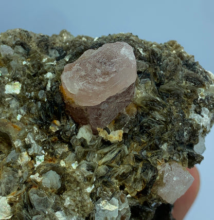 Pink Apatite, Muscovite Mica, Apatite on Matrix, 190g Mineral, Pakistan Crystal, Rare Specimen, Collector's Crystal, Raw Apatite, Mineral Association, Display Mineral