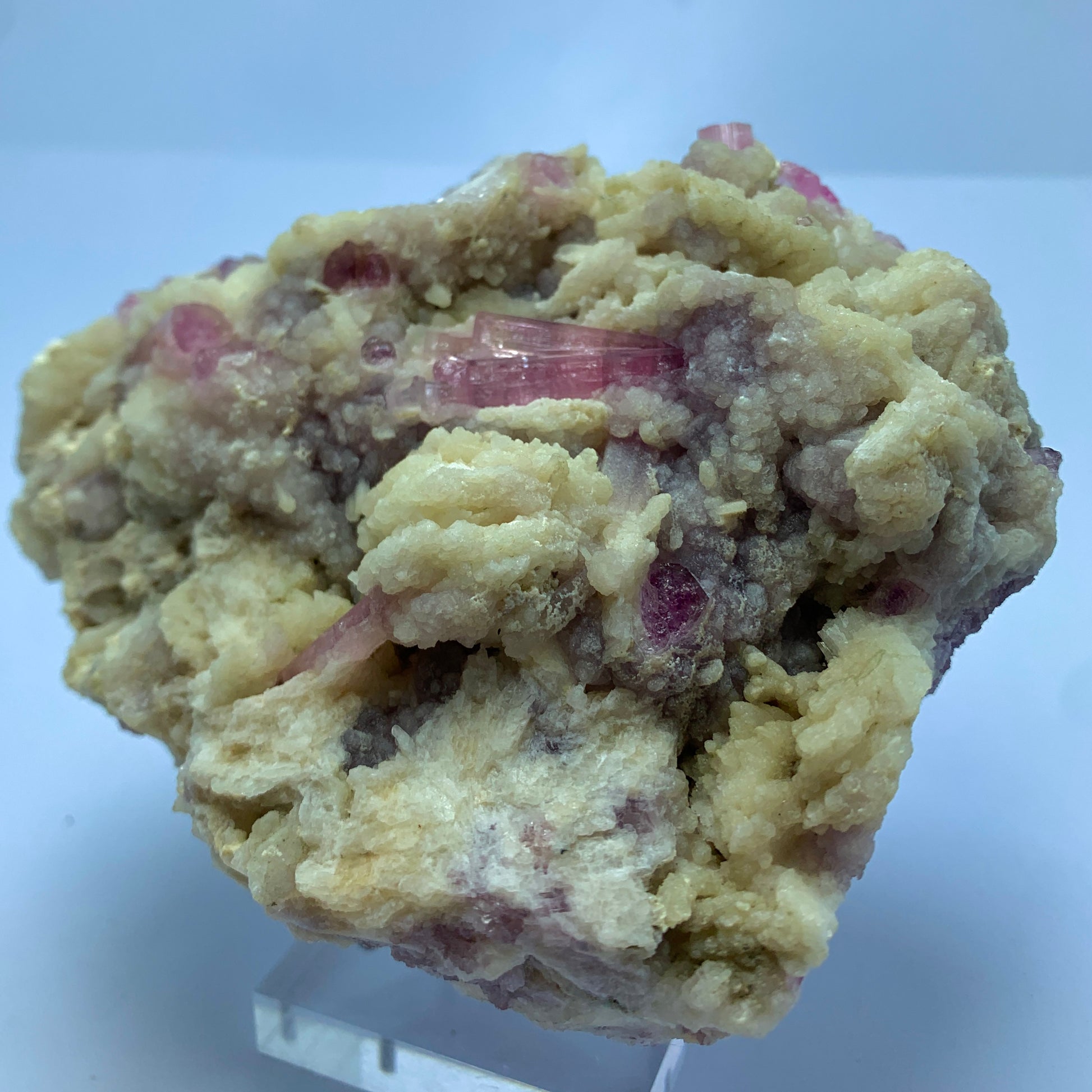 Rubellite Tourmaline, Pink Tourmaline, Lepidolite Matrix, 900g Mineral, Tourmaline Cluster, Heart Chakra, Raw Crystal, Purple Lepidolite, Collector Specimen, Rubellite Display