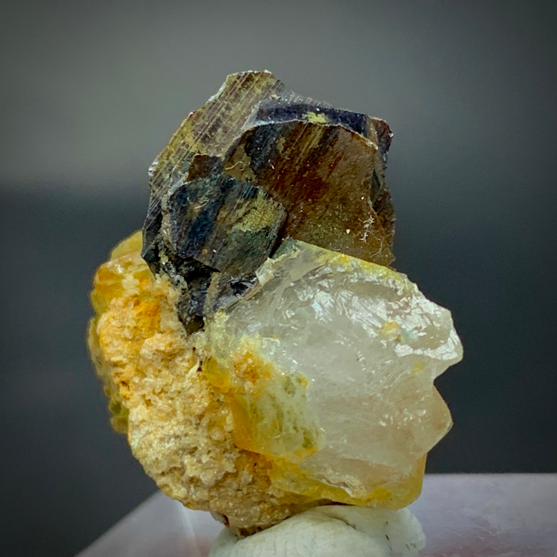 Brookite Crystal, 28.50 Carats, Quartz Matrix, Rare Mineral, Titanium Dioxide, Brookite on Quartz, Crystal Specimen, Miniature Specimen, High Energy, Collector Gem, TiO2 Crystal, Crystal Dimensions, Natural Mineral