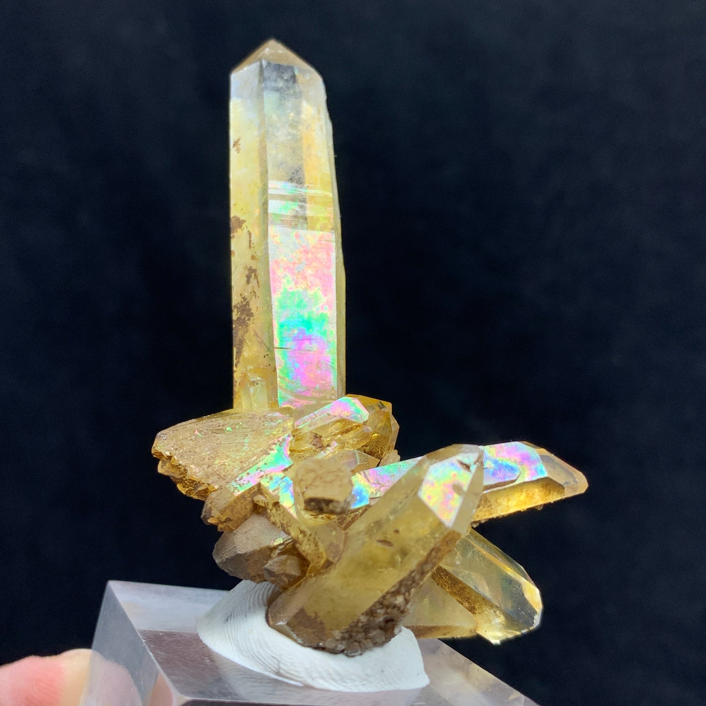 Citrine Cluster, Rainbow Quartz, Luminous Citrine, Abundance Stone, Solar Plexus, Healing Crystal, Quartz Cluster, Iridescent Crystal, Success Stone, , Natural Gemstone, Golden Quartz, Crystal Display