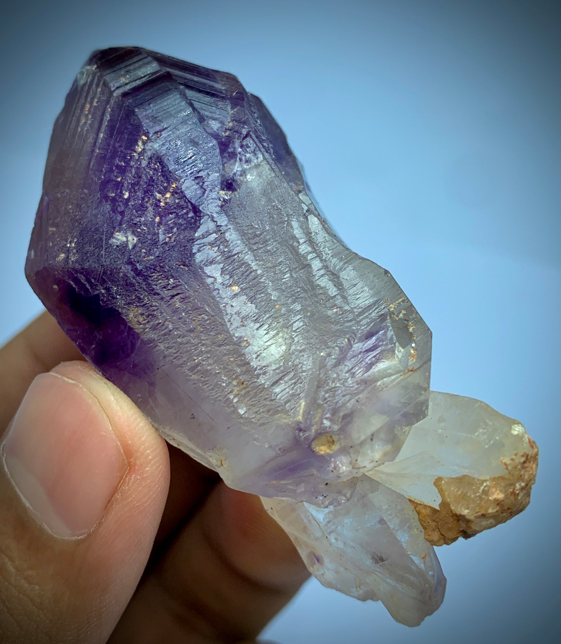 Amethyst Scepter, Amethyst Crystal, Quartz Specimen, Natural Mineral, Amethyst on Quartz, Afghan Amethyst, Scepter Quartz, High Quality Crystal, Deep Purple Amethyst, Carat, Crystal Cluster, Raw Crystal, Collector Specimen