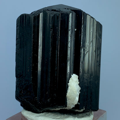 Black Tourmaline, Schorl Crystal, 370 Carats, Albite Matrix, Pakistan Mineral, Grounding Stone, Root Chakra, Collector Specimen, Aesthetic Cluster, Protection Stone, Feldspar, Crystal Dimensions, Mineral Association