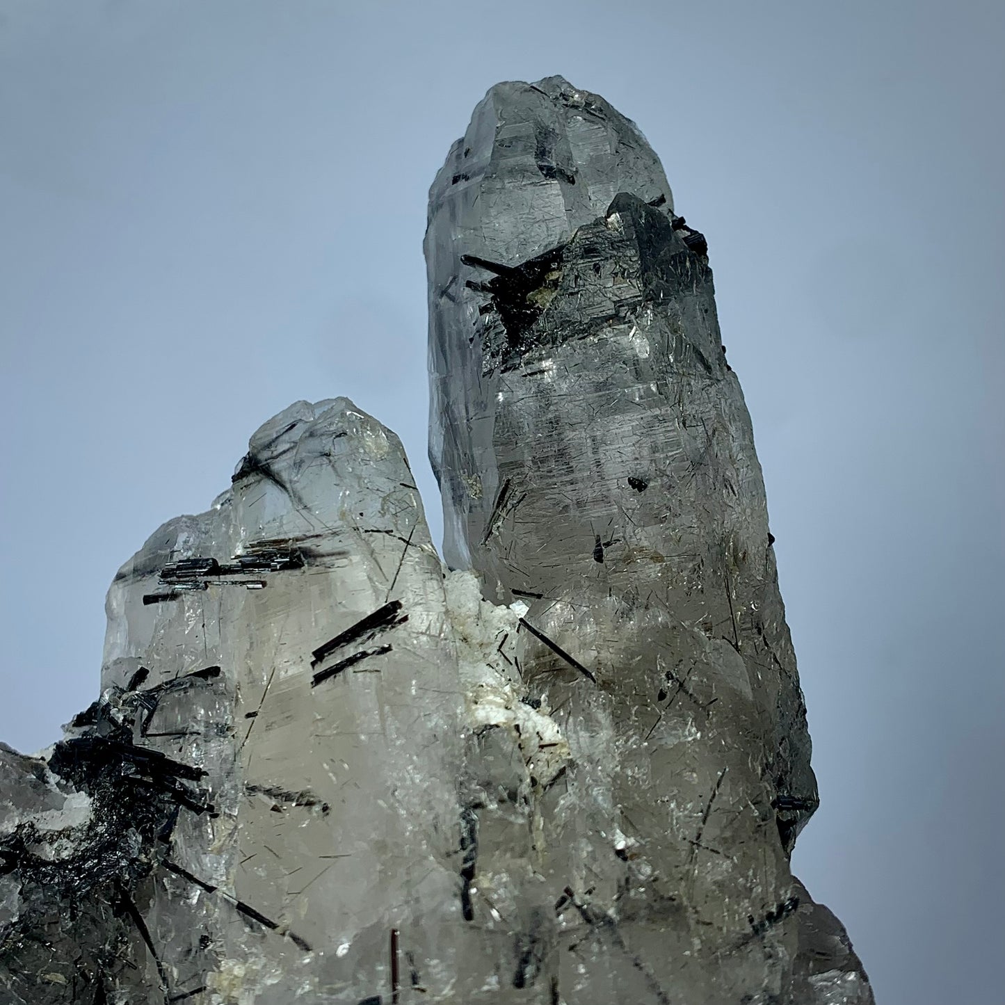 Schorl Quartz, Tourmalinated Quartz, Afghanistan Mineral, Protection Crystal, Grounding Stone, Quartz Cluster, Collector Specimen, Needle Inclusions, Investment Grade