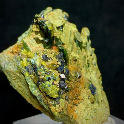 Vesuvianite, Magnetite, Diopside, 295 Carats, 59 Grams, Mineral Association, Skarn Deposit, Idocrase, Pyroxene, Collector Specimen, Miniature Specimen, Complex Mineral, Cabinet Specimen