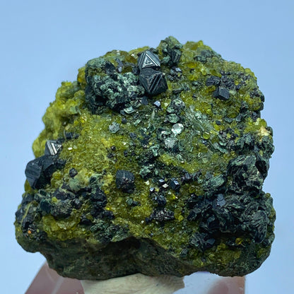 Magnetite, Vesuvianite, Diopside  on Matrix from Pakistan