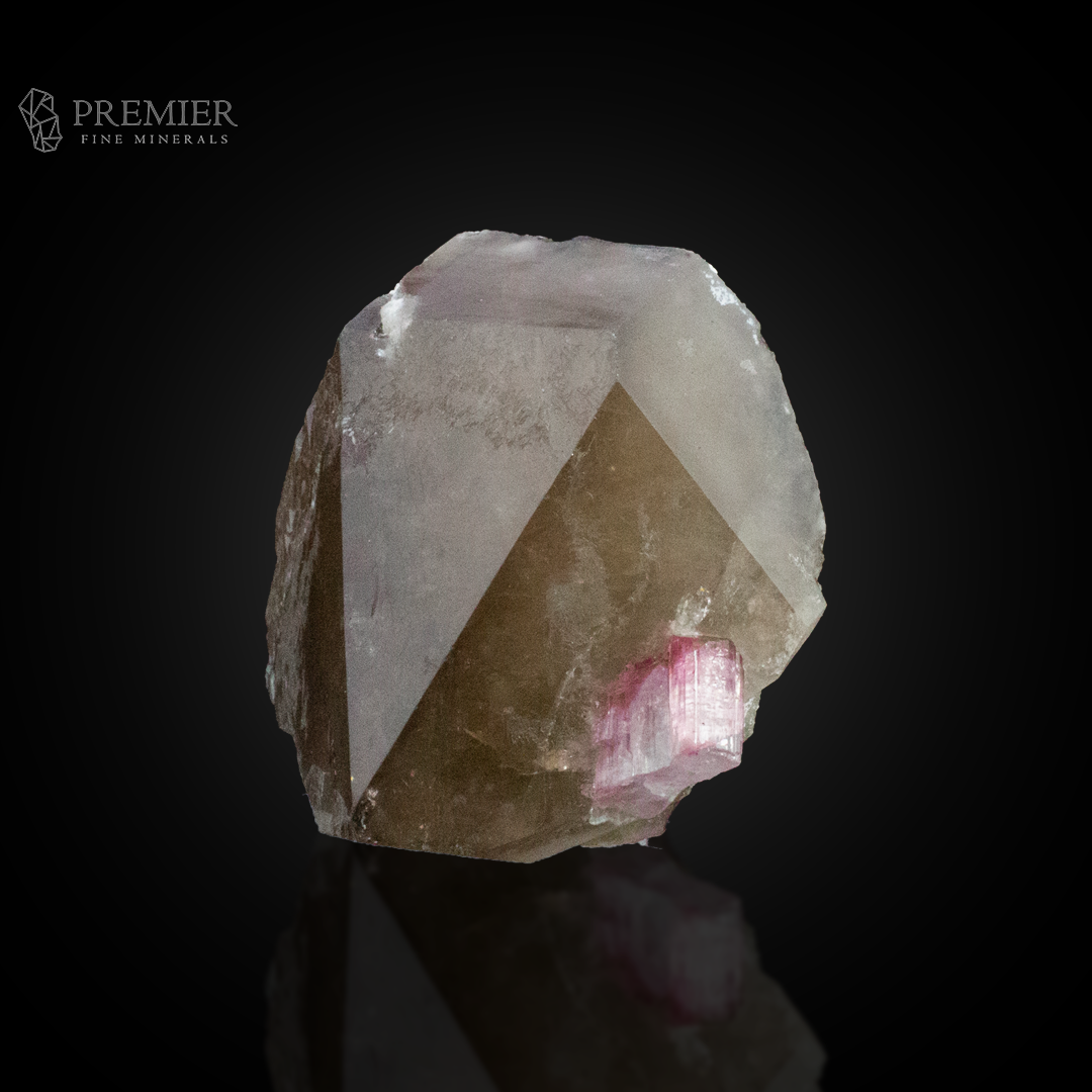 Pink Tourmaline, Tourmaline, Rubellite, Smoky Quartz, Quartz, Combination Specimen, 88.6 Grams, 443 Carats, Afghanistan Mineral, Raw Crystal, Collector Grade, Aesthetic Mineral, Miniature Specimen