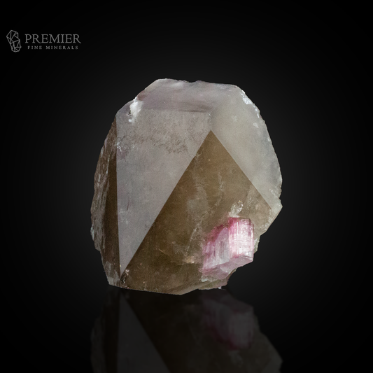 Pink Tourmaline, Tourmaline, Rubellite, Smoky Quartz, Quartz, Combination Specimen, 88.6 Grams, 443 Carats, Afghanistan Mineral, Raw Crystal, Collector Grade, Aesthetic Mineral, Miniature Specimen