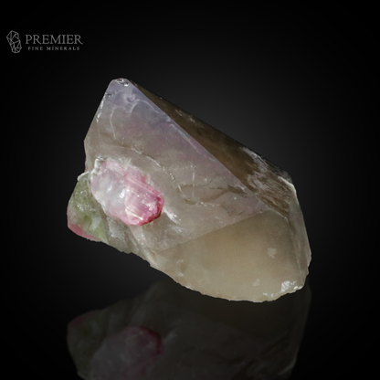 Pink Tourmaline, Tourmaline, Rubellite, Smoky Quartz, Quartz, Combination Specimen, 88.6 Grams, 443 Carats, Afghanistan Mineral, Raw Crystal, Collector Grade, Aesthetic Mineral, Miniature Specimen