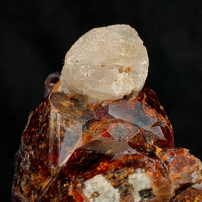 Etched Apatite, Spessartine Garnet, 285 Carats, 57 Grams, Pakistan Mineral, Rare Crystal Habit, Apatite on Garnet, Collector Specimen, Miniature Specimen, Etched Crystal, Mineral Association, Unique Specimen, Crystal Etching