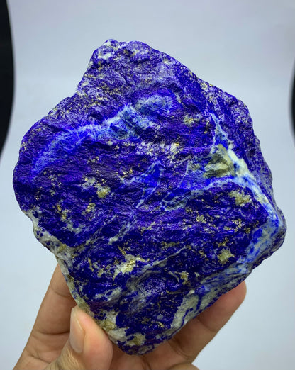 700g raw Lapis Lazuli Mine 4 specimen from Badakhshan
Wide Lapis Lazuli specimen with golden Pyrite