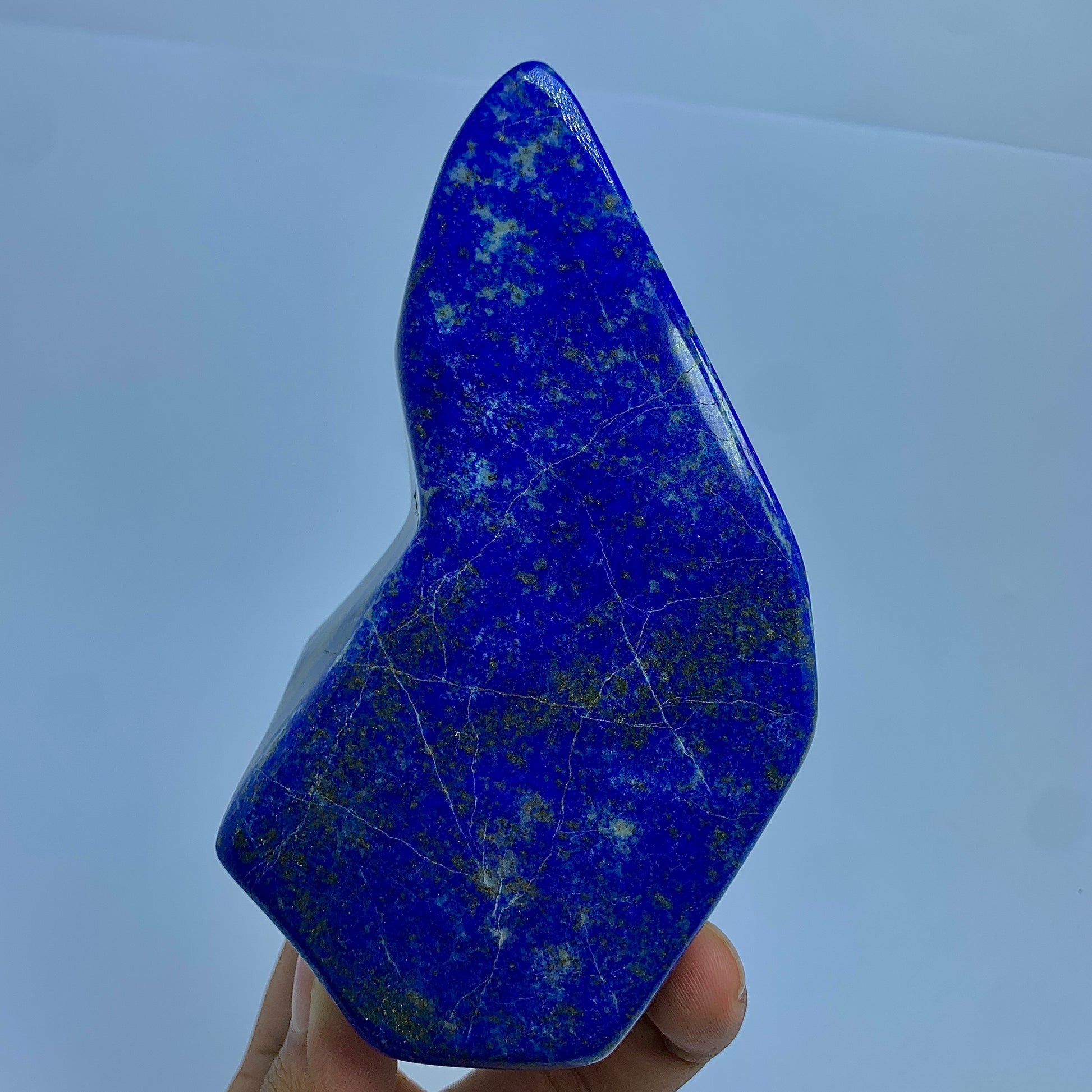 Lapis Lazuli Tumbled, 850g Lapis, Self Standing, Mine 4 Lapis, High Grade, Afghan Crystal, Polished Stone, Freeform Lapis, Golden Pyrite, Home Decor