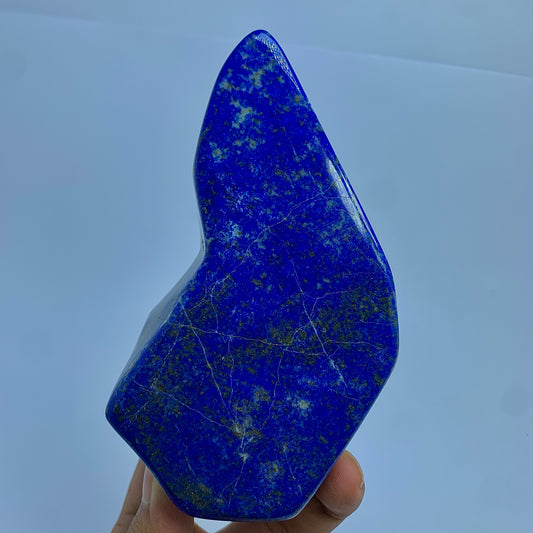 Lapis Lazuli Tumbled, 850g Lapis, Self Standing, Mine 4 Lapis, High Grade, Afghan Crystal, Polished Stone, Freeform Lapis, Golden Pyrite, Home Decor