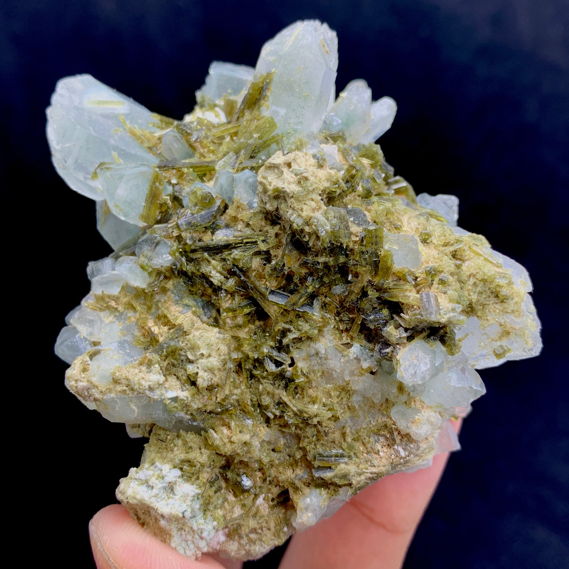Epidote Crystal, Quartz Cluster,  Massive Mineral, Green Crystal, Heart Chakra, Abundance Stone, Collector Specimen, Investment Stone, Mineral Association, Crystal Dimensions, Natural Specimen