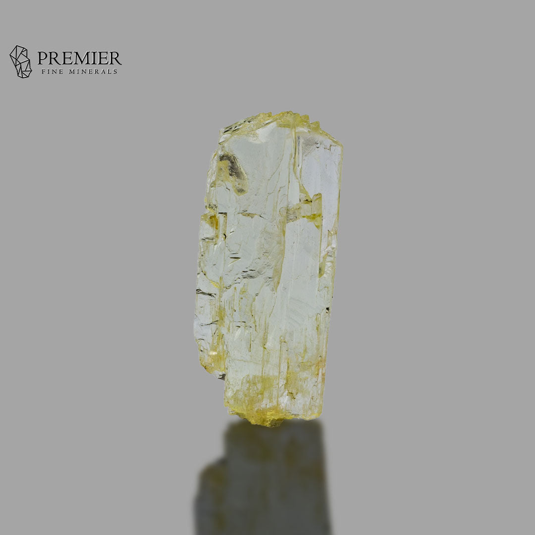 Natural Yellow Etched Kunzite Crystal – Rare Afghanistan