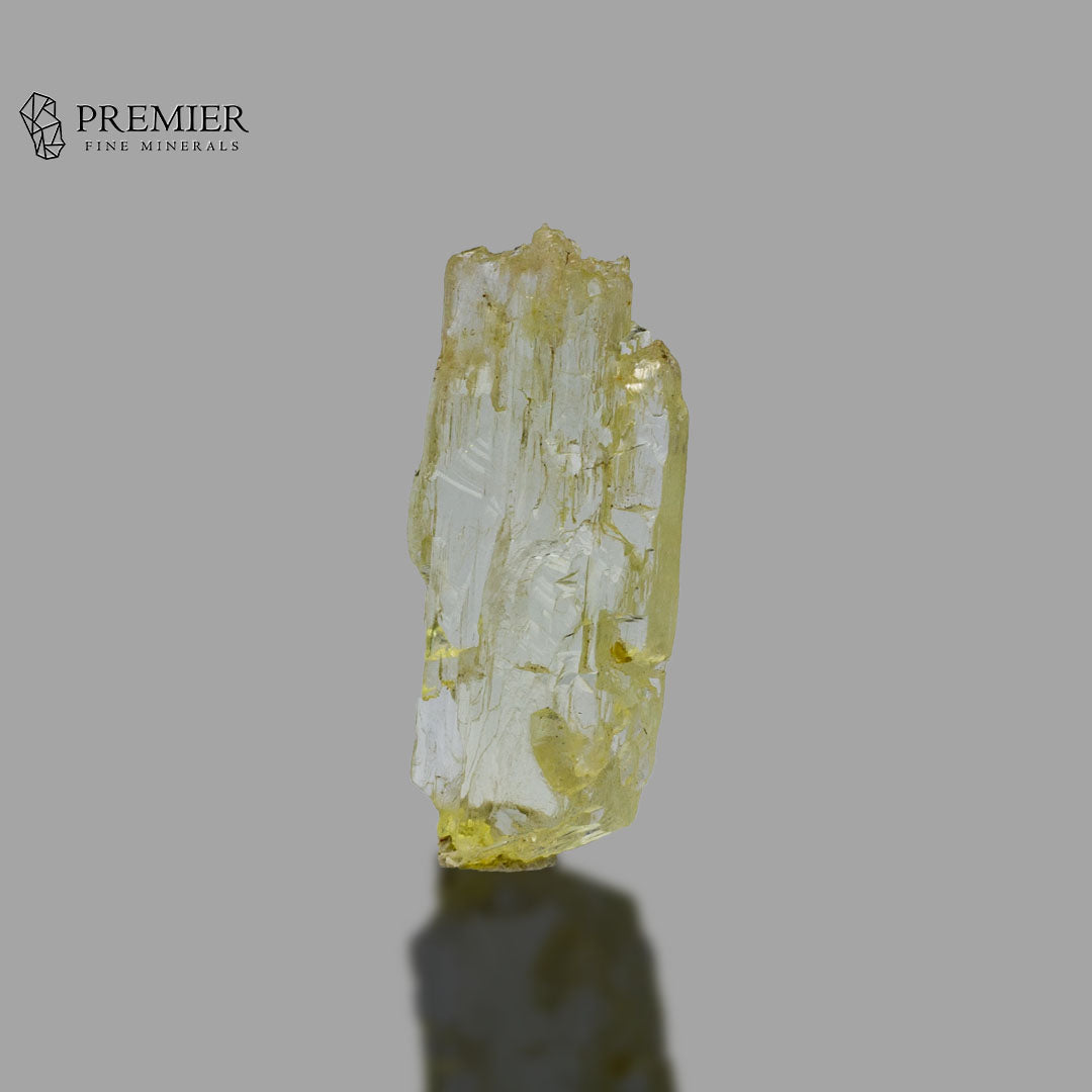 Natural Yellow Etched Kunzite Crystal – Rare Afghanistan