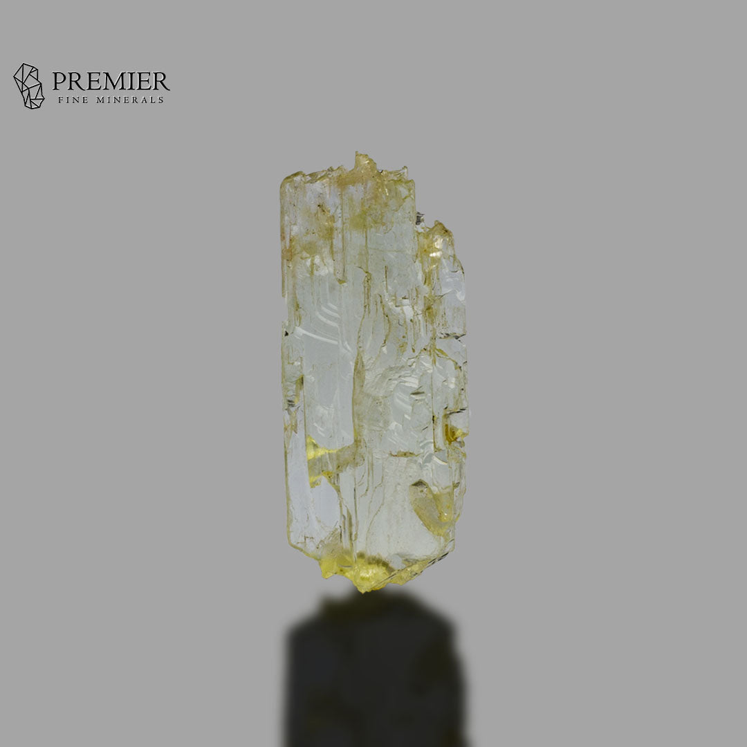 Natural Yellow Etched Kunzite Crystal – Rare Afghanistan