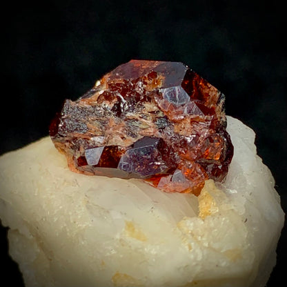 Etched Garnet, Garnet in Matrix, 160 Carats, 32 Grams, Pakistan Mineral, Feldspar, Unique Crystal Habit, Regeneration Stone, Collector Specimen, Miniature Specimen, Crystal Etching, Natural Art, Garnet Crystal
