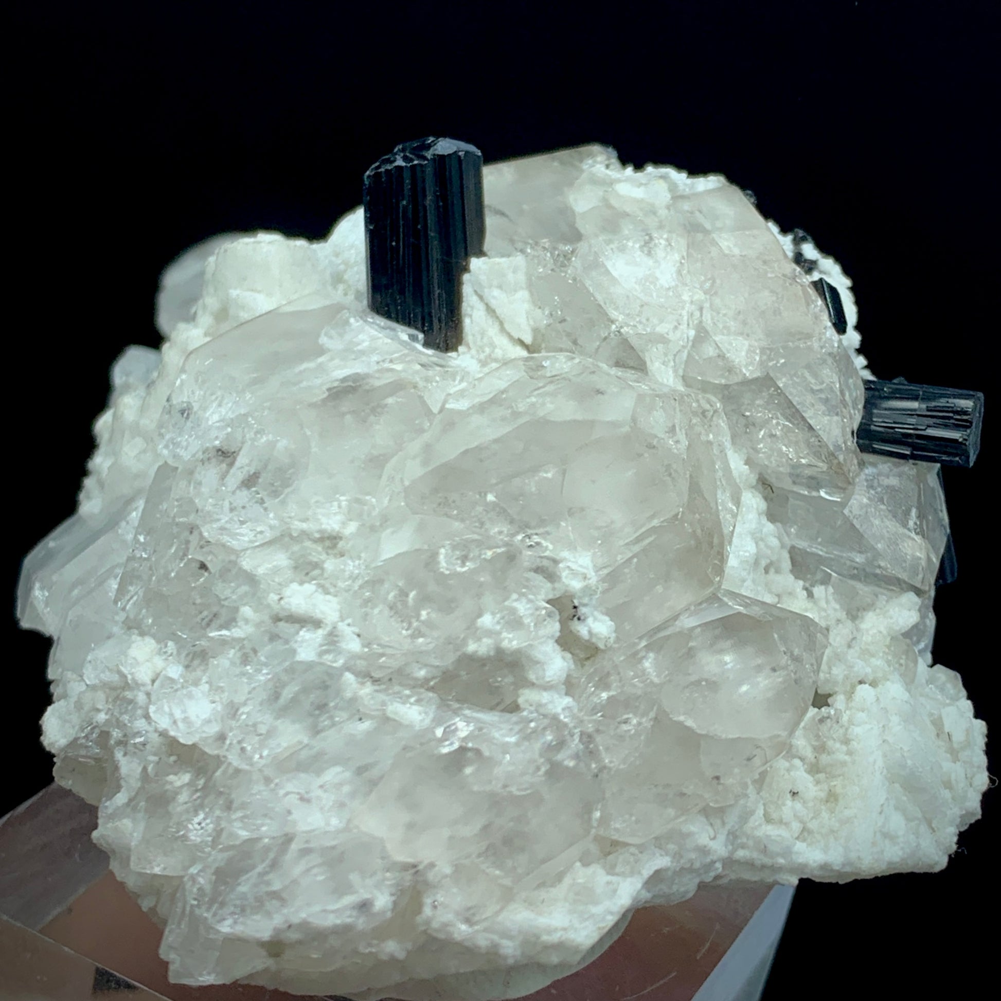 Aquamarine, Schorl, Black Tourmaline, Quartz Cluster, Feldspar Matrix, 682 Carat, Skardu Pakistan, Large Specimen, Collector Grade, Investment Mineral