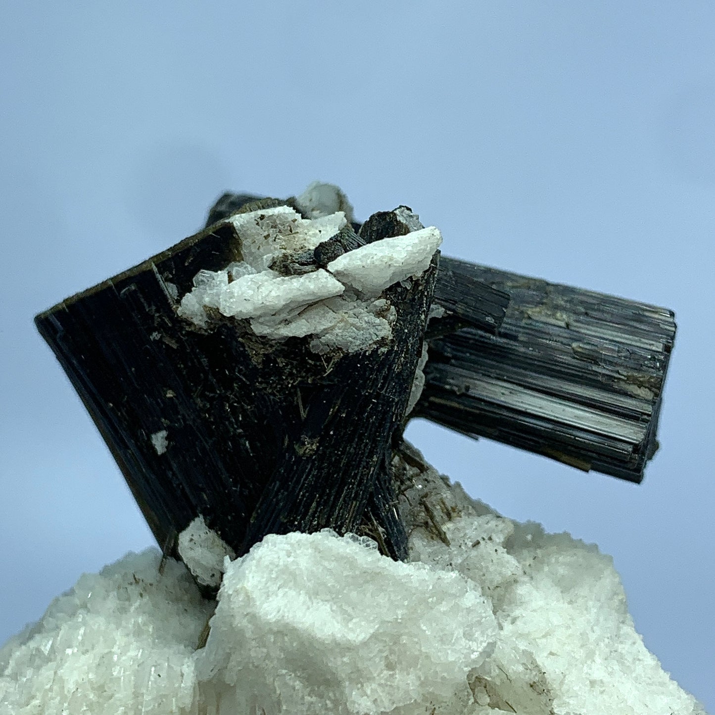 Green Cap Tourmaline, 479 Carat, Tourmaline in Albite, Pakistan Crystal, Albite Matrix, Tourmaline Specimen, Collector Crystal, Color Zone Tourmaline, Raw Tourmaline, Gemstone on Matrix