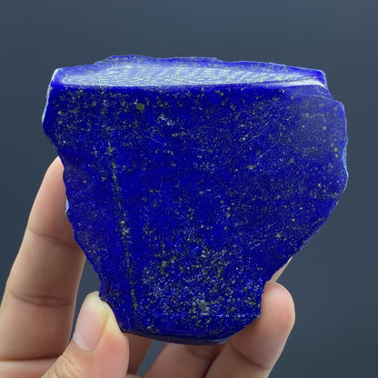 Lapis Lazuli Slab, 455 Carats, AAA Grade, Polished Slice, Royal Blue, Golden Pyrite, Third Eye Chakra, Collector Gem, Display Mineral, Wisdom Stone, Investment Stone, Afghanistan Lapis, Crystal Dimensions