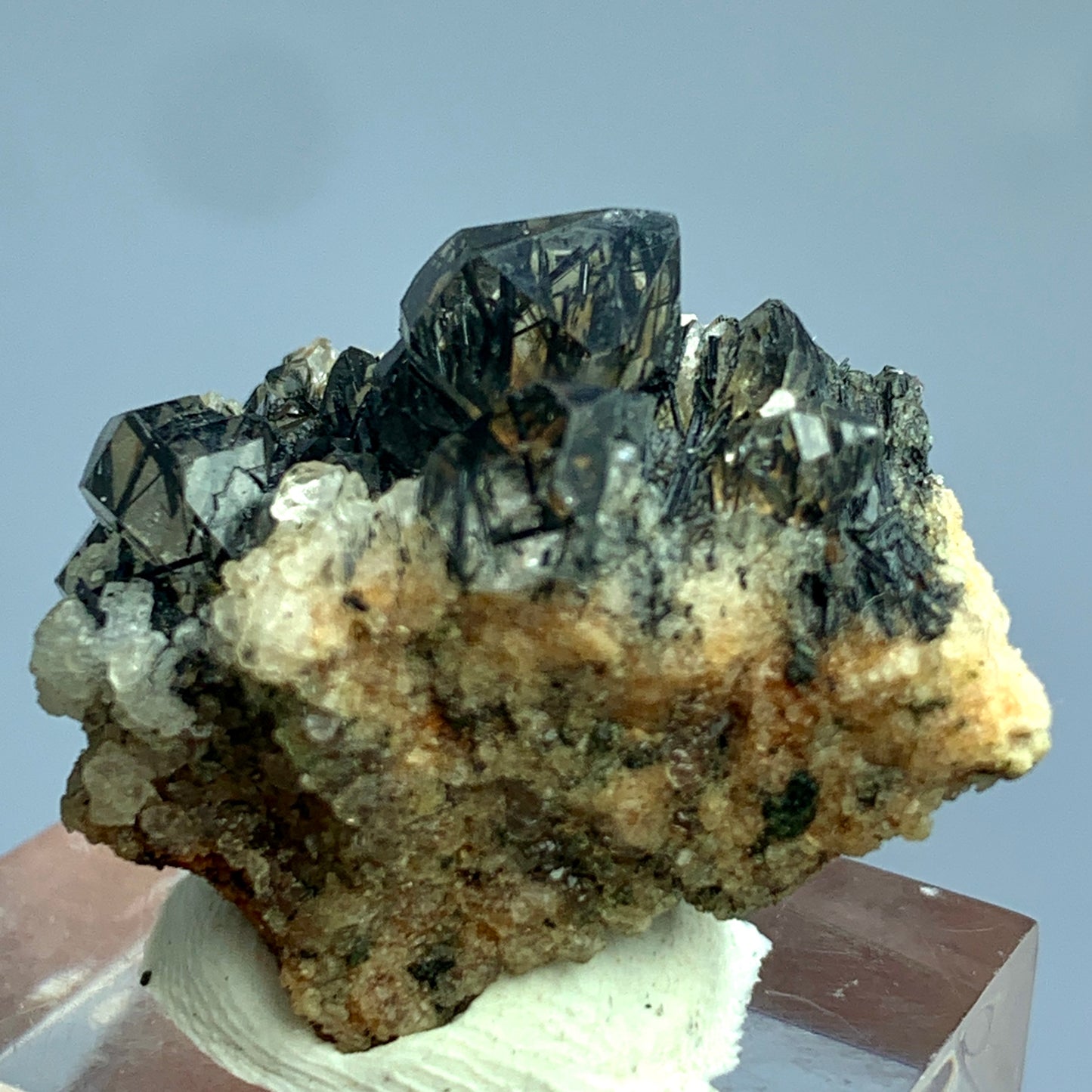 Black Rutile, Rutile Cluster, 55 Carat, Terminated Crystal, Rutile on Matrix, Rare Mineral, Black Crystal, Titanium Dioxide, Collector Specimen, Rutile Schorl