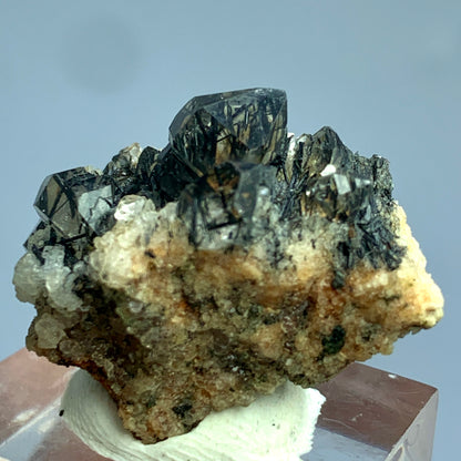 Black Rutile, Rutile Cluster, 55 Carat, Terminated Crystal, Rutile on Matrix, Rare Mineral, Black Crystal, Titanium Dioxide, Collector Specimen, Rutile Schorl