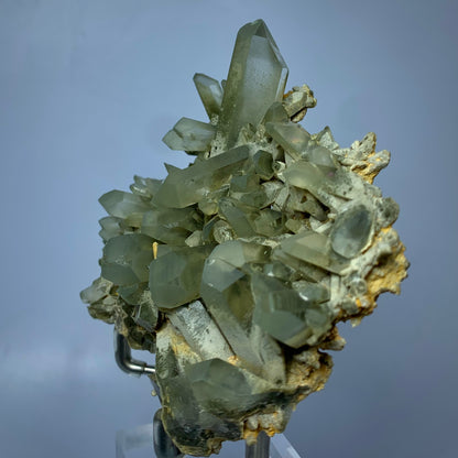 Chlorite Quartz, Green Quartz, 725 Carats, 145 Grams, Pakistan Mineral, Crystal Cleansing, Heart Chakra, Quartz Cluster, Collector Specimen, Aesthetic Cluster, Chlorite Inclusion,