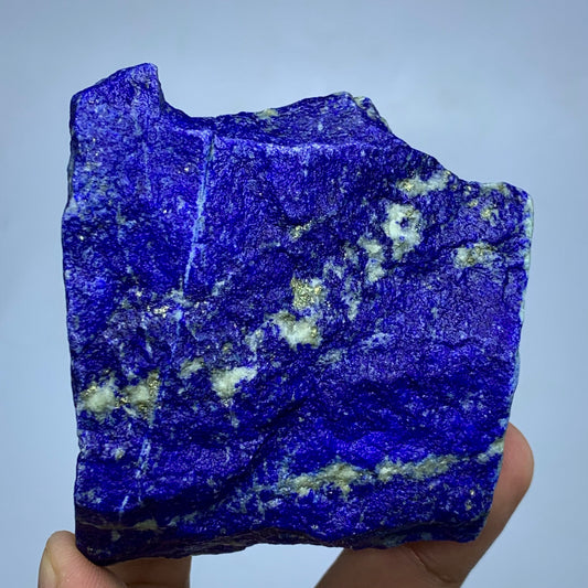 8.2 cm wide Lapis Lazuli block with golden Pyrite
Thick indigo Lapis Lazuli rough piece from Badakhshan