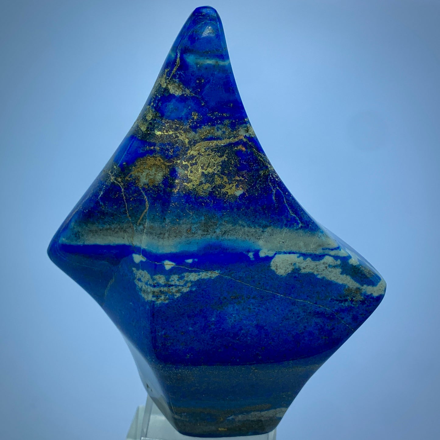 Lapis Lazuli Slab, 1305 Carat, Polished Lapis, Royal Blue, Golden Pyrite, Afghanistan Gemstone, Freeform Decor, Large Lapis, Wisdom Stone, Collector Slab