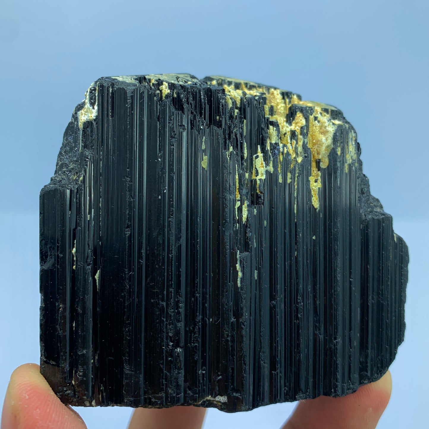 Black Tourmaline, Schorl Crystal, 1800 Carats, Etched Termination, Massive Crystal, Pakistan Mineral, Grounding Stone, Healing Crystal, Collector Specimen, Investment Stone, Tourmaline Crystal, Root Chakra, Crystal Dimensions