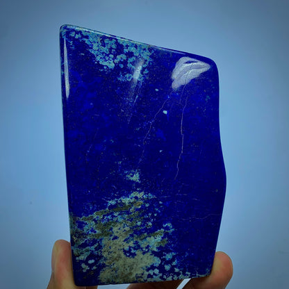 Lapis Lazuli Polished, 550g Lapis, Royal Blue, Afghan Lapis, Polished Slab, Freeform Stone, Healing Stone, Third Eye Chakra, Golden Pyrite, Display Decor