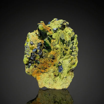 Vesuvianite, Magnetite, Diopside, 295 Carats, 59 Grams, Mineral Association, Skarn Deposit, Idocrase, Pyroxene, Collector Specimen, Miniature Specimen, Complex Mineral, Cabinet Specimen