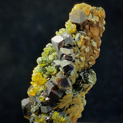 Andradite Garnet, Vesuvianite, Magnetite, 63 Carat, Skardu Pakistan, Mineral Association, Garnet Crystal, Idocrase, Collector Specimen, Pakistan Mineral