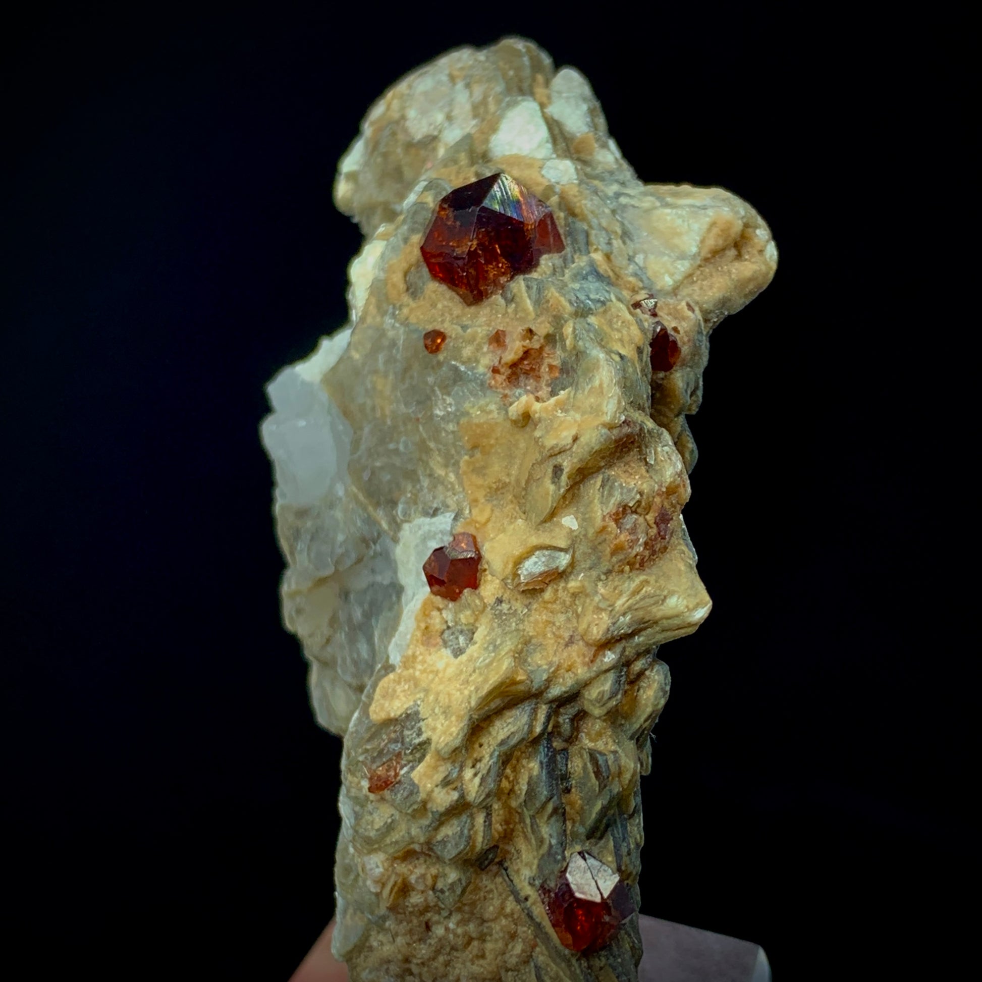 Spessartine Garnet, Muscovite Matrix, 248 Carat, Orange Garnet, Mica Specimen, Collector Crystal, Sacral Chakra, Aesthetic Cluster, Investment Stone, Garnet Crystal, Pakistan Mineral, Afghanistan Crystal, Crystal Dimensions