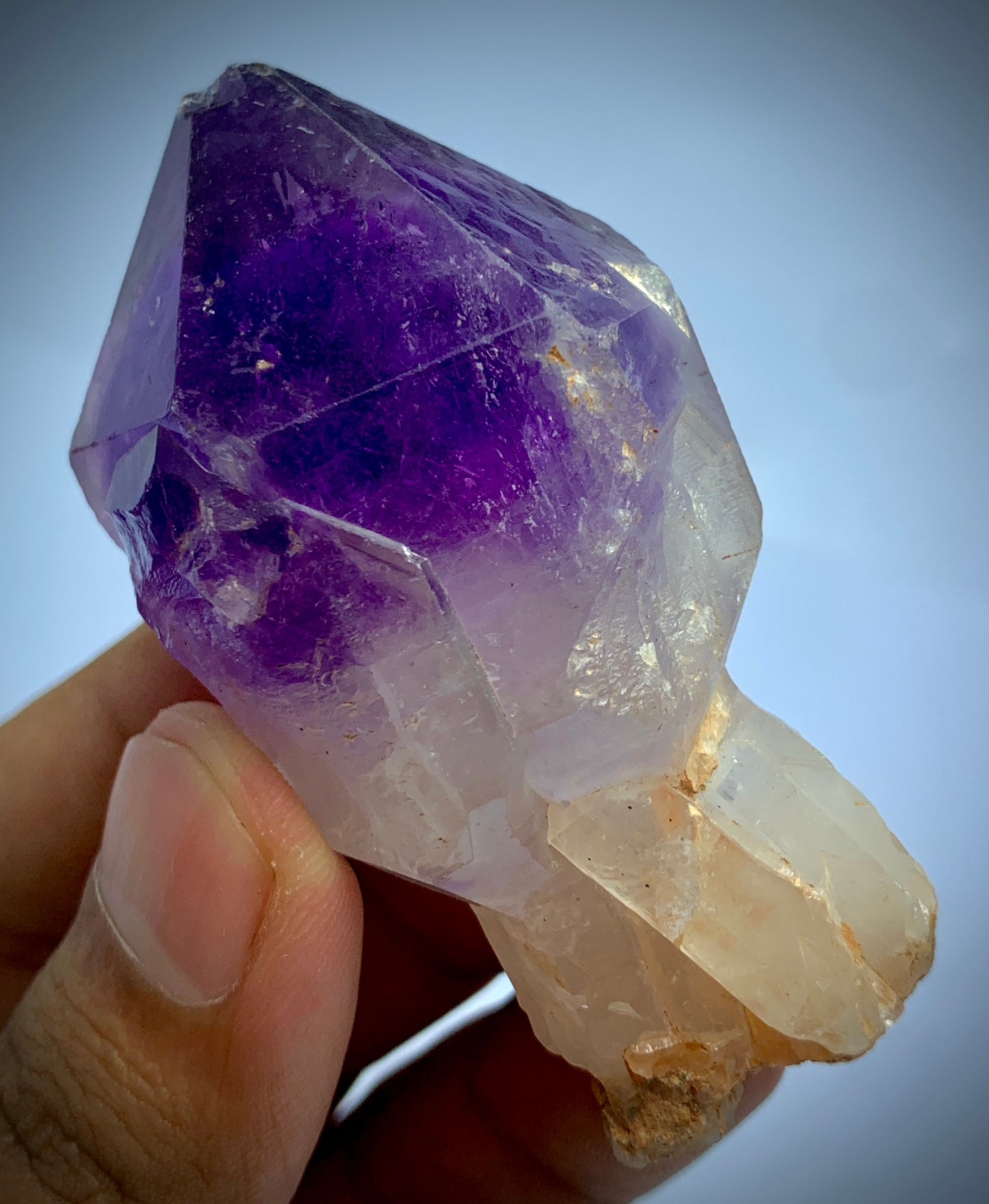 methyst Scepter, Amethyst Crystal, Quartz Specimen, Natural Mineral, Amethyst on Quartz, Afghan Amethyst, Scepter Quartz, High Quality Crystal, Deep Purple Amethyst, Carat, Crystal Cluster, Raw Crystal, Collector Specimen
