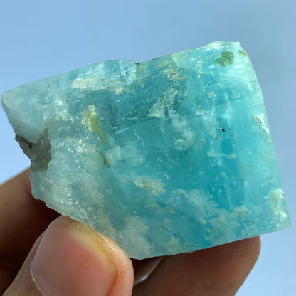 Terminated Aquamarine, 420 Carat, Deep Blue Beryl, Gem Quality Crystal, Afghanistan Mineral, Raw Aquamarine, Museum Specimen, Collector Stone, Natural Aquamarine, Hexagonal Crystal