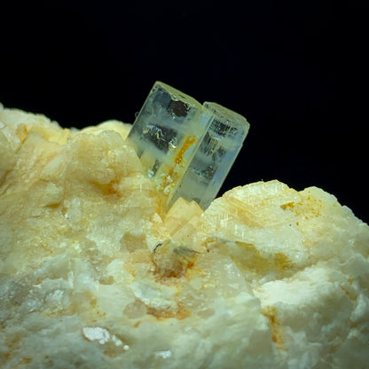 Twin Aquamarine Crystal on Matrix - Pakistan