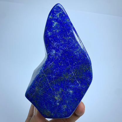 Lapis Lazuli Tumbled, 850g Lapis, Self Standing, Mine 4 Lapis, High Grade, Afghan Crystal, Polished Stone, Freeform Lapis, Golden Pyrite, Home Decor