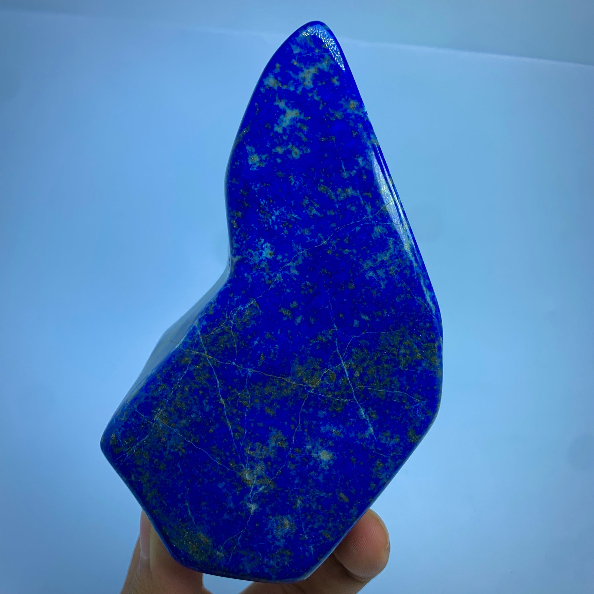Lapis Lazuli Tumbled, 850g Lapis, Self Standing, Mine 4 Lapis, High Grade, Afghan Crystal, Polished Stone, Freeform Lapis, Golden Pyrite, Home Decor