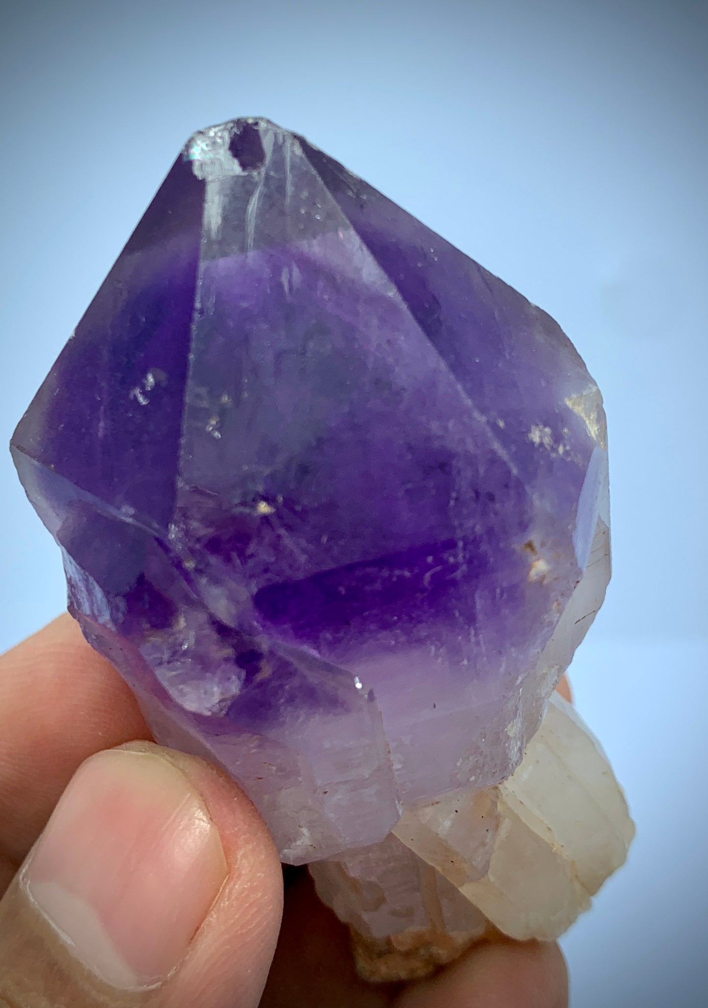 methyst Scepter, Amethyst Crystal, Quartz Specimen, Natural Mineral, Amethyst on Quartz, Afghan Amethyst, Scepter Quartz, High Quality Crystal, Deep Purple Amethyst, Carat, Crystal Cluster, Raw Crystal, Collector Specimen