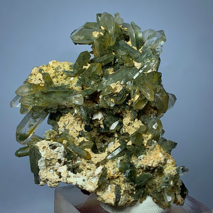 Anatase Crystal, Rare Mineral, Chlorite Quartz, Pakistan Mineral, Balochistan, Collector Specimen, Aesthetic Cluster, Chlorite Inclusion, High Luster, Anatase Specimen