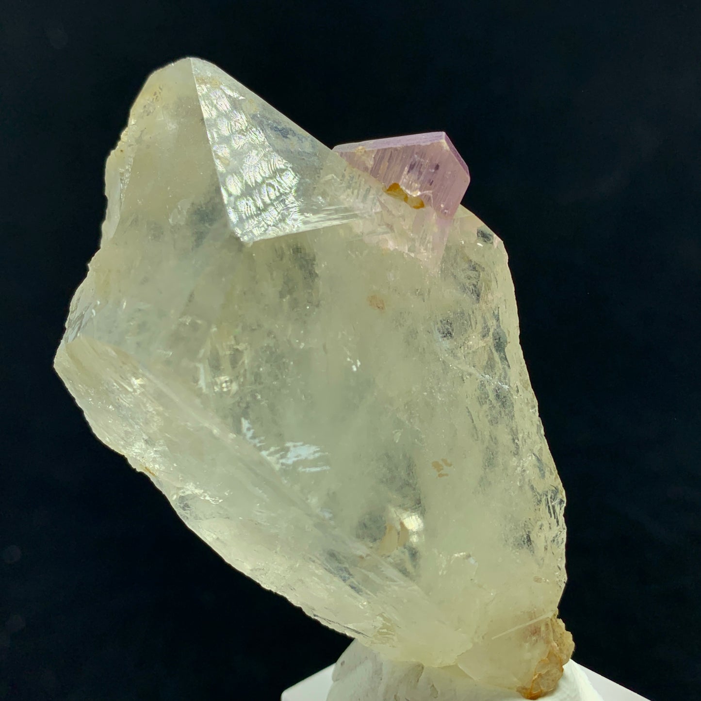 Kunzite on Quartz, 400 Carat, Afghanistan Crystal, Kunzite Matrix, Pink Spodumene, Quartz Cluster, Heart Chakra Stone, Collector Specimen, Aesthetic Crystal