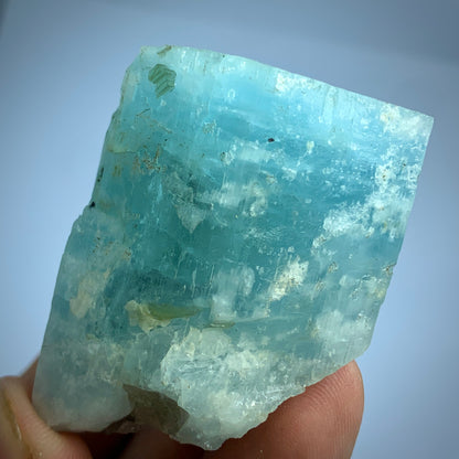 Terminated Aquamarine, 420 Carat, Deep Blue Beryl, Gem Quality Crystal, Afghanistan Mineral, Raw Aquamarine, Museum Specimen, Collector Stone, Natural Aquamarine, Hexagonal Crystal