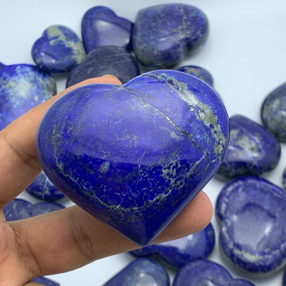 Lapis Lazuli Heart, Large Crystal, Royal Blue Stone, 800 Gram Lapis, Afghan Crystal, Healing Stone, Third Eye Chakra, Polished Crystal, Wisdom Stone, Statement Piece
